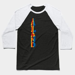 Åland Typography Baseball T-Shirt